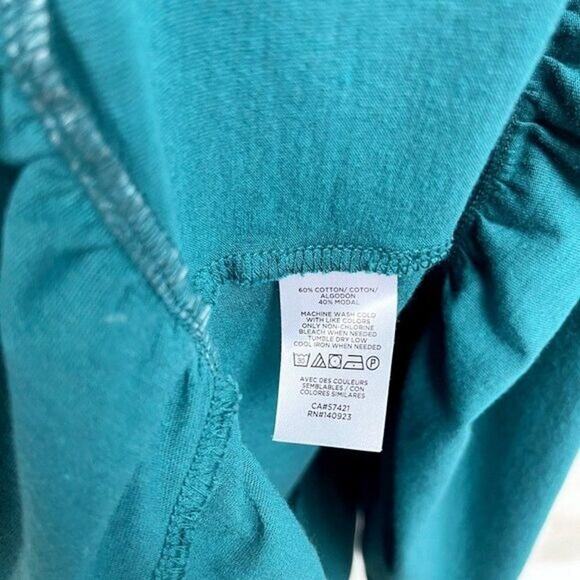 LOFT Beach Bardot Off The Shoulder Dress Green Womens Large - Picture 7 of 9